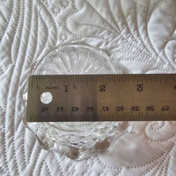 Fostoria Cubist Depression Glass Glass Textured Bowl, Small, Wavy Design - Picture 4 of 7